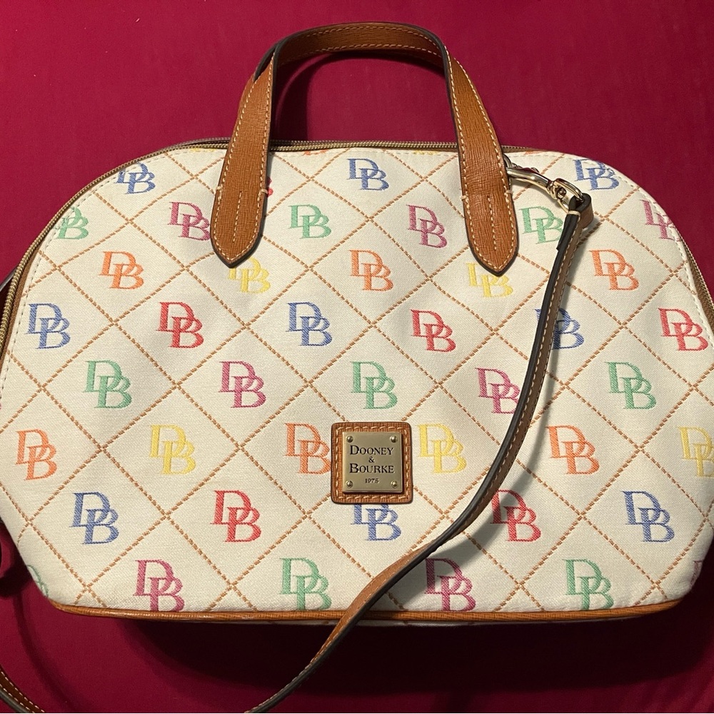 Dooney & Bourke Multicolor Logo Satchel